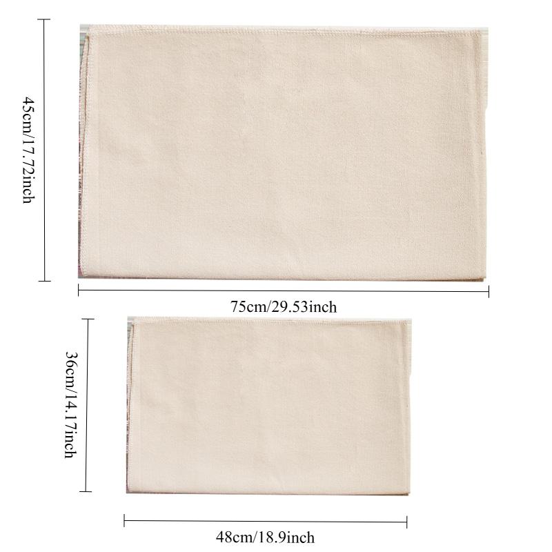 Fermentiertes Tuch Teig Bäckerformen Bäcker Teig Couche Reiner Baumwollgebäck Gärstoff Tuch Backen Französisches Brot Baguettes Laibe