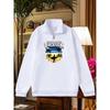 Men's Hooded Sweatshirt with Tropical Palm Tree and Beach Pattern Print - Half Zip Casual Pullover, Loose Round Neck Sweater