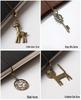 TN Traveler's Notebook Vintage Bronze Charms & Pendants Set