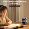 Electronic Intelligent Loud Alarm Clock for Students Extra Large Metal Alarm Clock with LED Screen for Heavy Sleepers