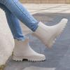 Fashion Chelsea Short Rain Shoes Women's Rain Boots Martin Boots Non-slip Water Boots Rain Boots Adult Galoshes