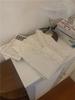 Spring Korean Gentle Heavy Industry Embroidery Lace Hollow Splicing Pleated V-Neck Bubble Sleeve Shirt Top Women
