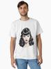Pulp Bettie Page pinup in black and white with red lips Classic T-Shirt
