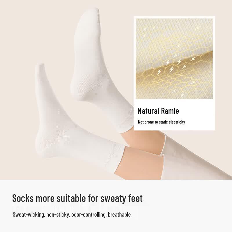 Cotton Bamboo Women's Mid-Calf Socks (5 Pairs)