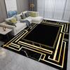Modern Decorative Carpet black Living Room Minimalist Style Home Decor Home Large Area Bedside Washable Floor Mat Dining Room