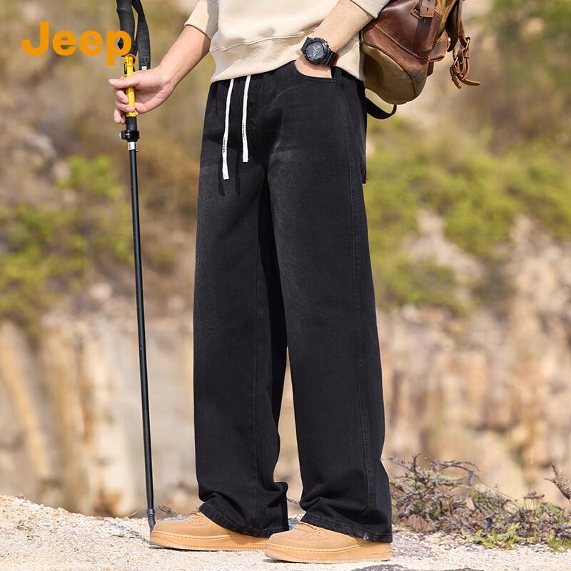 

JEEP Men s Loose Straight Fit Denim Jeans 3XL