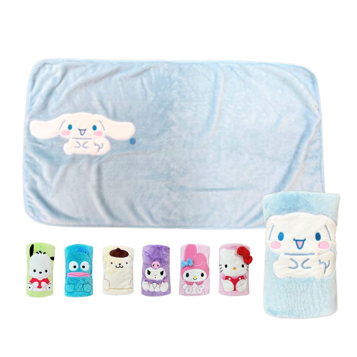 

Sanrio Compact Cinnamoroll Perfect for Keeping You or Office Stylish Throw, 60x100cm, Lightweight, Fluffy, Warm, Car, Use, [TO-24223CN]