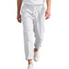 Men's Relaxed Fit Casual Straight-Leg Linen Naples-Style Breathable Trousers