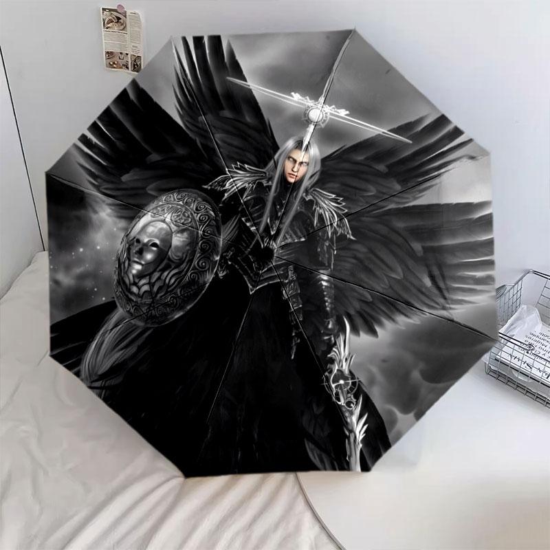 Зонт с узором Сефирот, Новый стиль, 1 шт., Автоматический складной зонт, Портативный складной дорожный зонт, Уличный зонт, Подарок на день рождения