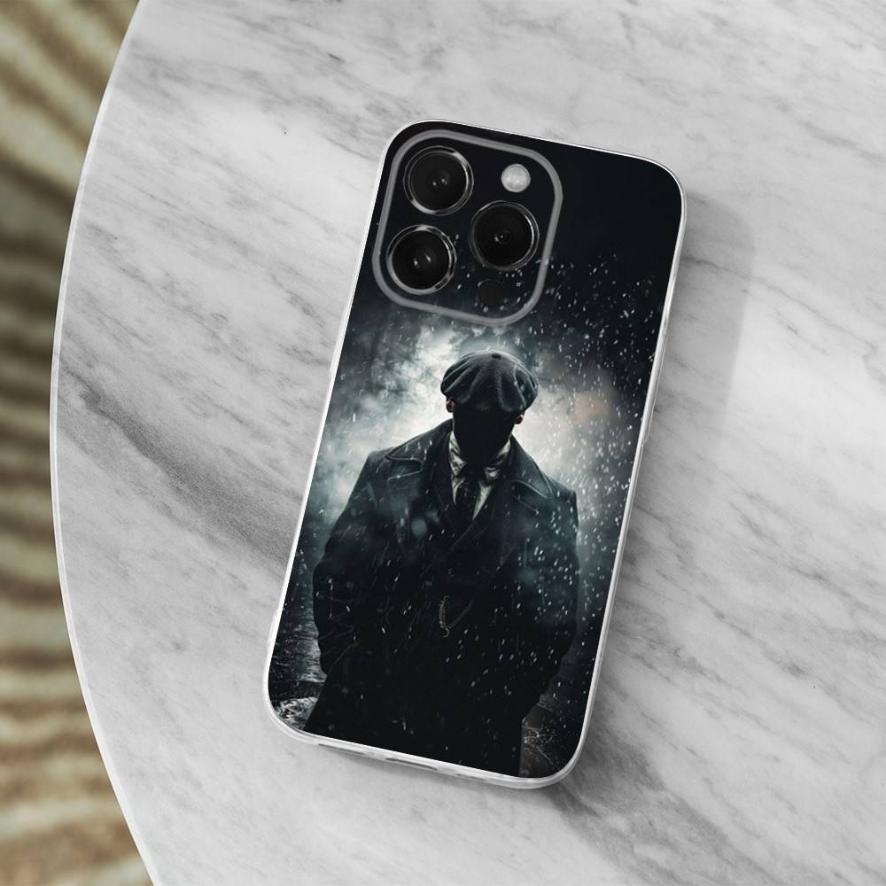 Movie P-Peaky B-Blinders HOT Phone Case For iPhone 16,15,14,13,12,11 Pro,Max,Plus,X,XS,XR,SE,Mini Transparent Soft Cover iPhone12