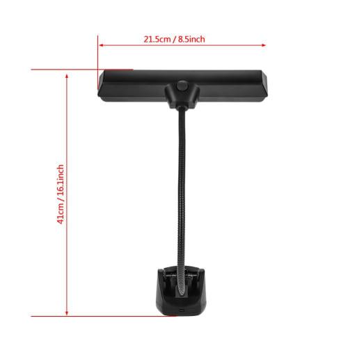 Vbestlife Music Stand Light, Tabletop, 9 LED Beads, High Brightness, Adjustable Angle, Clip-on Desk Light, Music Stand Lamp, Reading Light, Orchestra