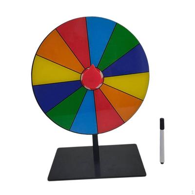 Tisch-Drehteller-Set für Preise, farbiges Drehrad, mit löschbarem Stift, wiederverwendbares Glücksziehungs-Roulette