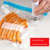 Yuesu Vacuum-Seal Mesh Food Bags - Transparent, Zippered, Air-Valve, Food-Grade Plastic
