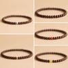 Goldenes Seiden-Sandelholz Armband 2.0 Altes Material Holz Buddha Perlen Armband für Männer und Frauen Paarschmuck Sandelholz Rosenkranz Kultureller Spielschmuck