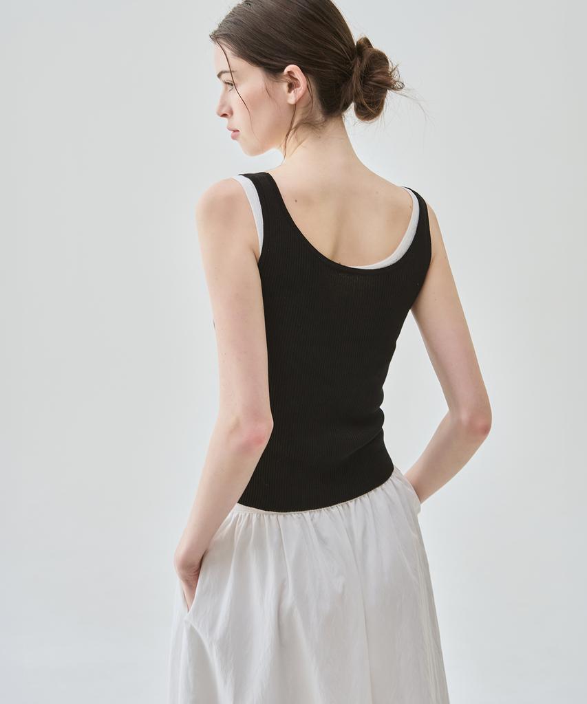 Deuloupisumeon Breeze Sleeveless Knit Top [Ivory]