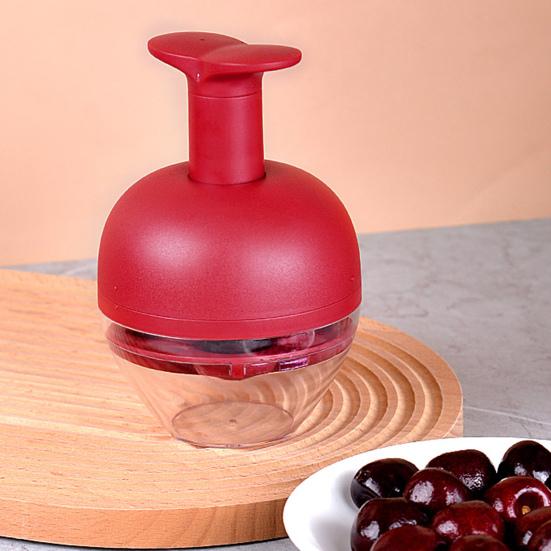 4-Hole Cherry Pitter Baking Fruit Pit Remover for Cherries Plums Multi-Functional Fruit Pitting Tool