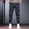 American Tied Overalls Men's Loose Trendy Brand Autumn and Winter Harlan Small Foot Casual Pants Velvet Versatile Work Pants