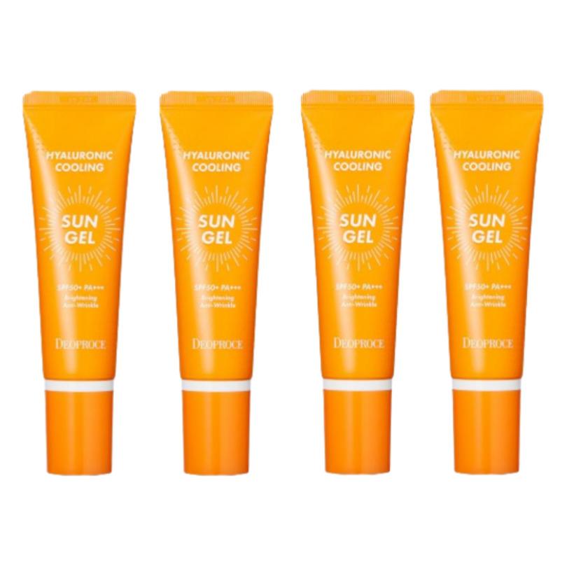 Deoproce Hyaluronic Cooling Sun Gel SPF50+ PA+++ 50ml 4ea Korea Beauty