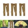 3x Handheld Fan Exhibit Wood Tripod Folding Base Accessory