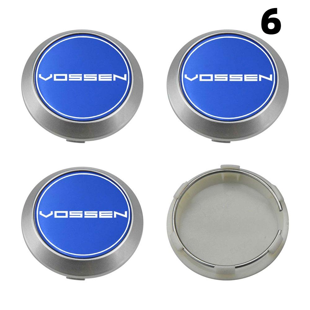 4PCS New 64MM OD / 60MM ID Rim Caps VOSSEN Emblem Wheel Center Cap Wheel Cover Hub caps Sport Car Logo Tire Accessories