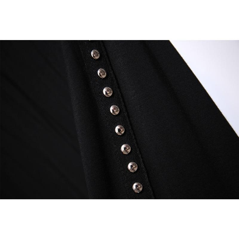 

Брюки женские большого размера с высокой талией для похудения, свободные, повседневные, черные, для бодибилдинга, маленькие ноги 7XL