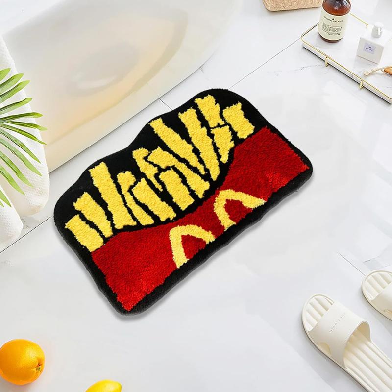 American Abstract Style Cute Short Plush Carpet Bathroom Bedroom Door Carpet Entry Door Carpet Home Decor