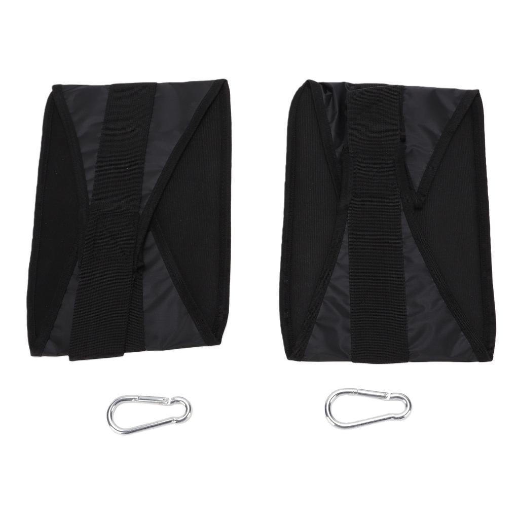 2Pcs Fitness Hanging AB Straps Hang Bar Strap for Pull Up Bar Core Strength Training with 2 Hooks