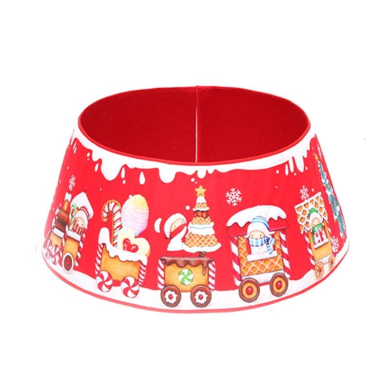 Christmas Tree Collar Collapsible Fabric Christmas Tree Skirt Surround Base for Christmas Tree Skirt Decoration 2024