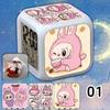 Cute  Electronic Alarm Clock with Seven-color Luminous Night Light Alarm Clock