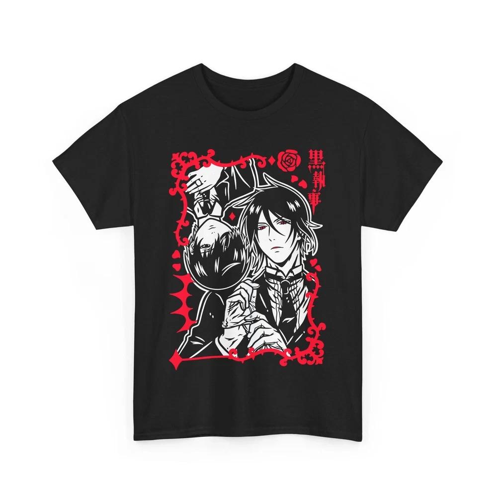 Anime Sebastian And Ciel Black Butler Black T Shirt S
