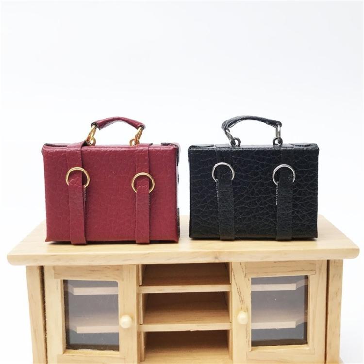 Collectible Retro Dollhouses Miniature 1/12 Scale Portable Wooden Trunk Detailed Craft