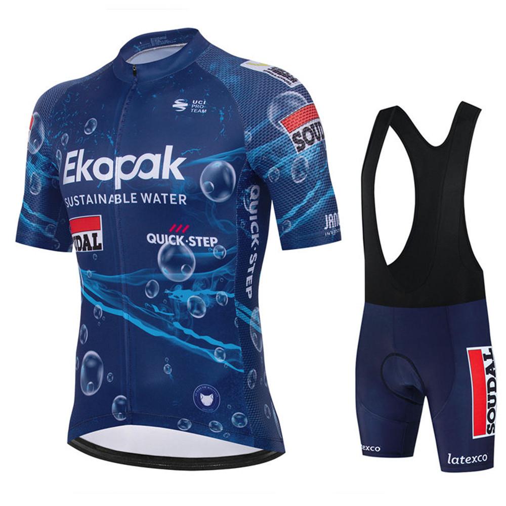 2026 Lidl Soudal Quick Step Letní cyklistický dres MTB s krátkým rukávem Cyklistická sada Sada cyklistických kraťasů MTB Ropa Ciclismo Cyklistická trička Maillot
