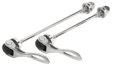 TIOGA Forged Quick Release 2-Piece Set, 135mm Rear End Width, Silver
