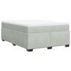 Maison Exclusive - Sommier à lattes de lit et matelas Gris clair 140x190cm Velours