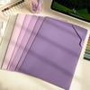 5pcs/set Clipboard File Folders Plastic File Organizer Useful Sorting Storage Bag  Stationery