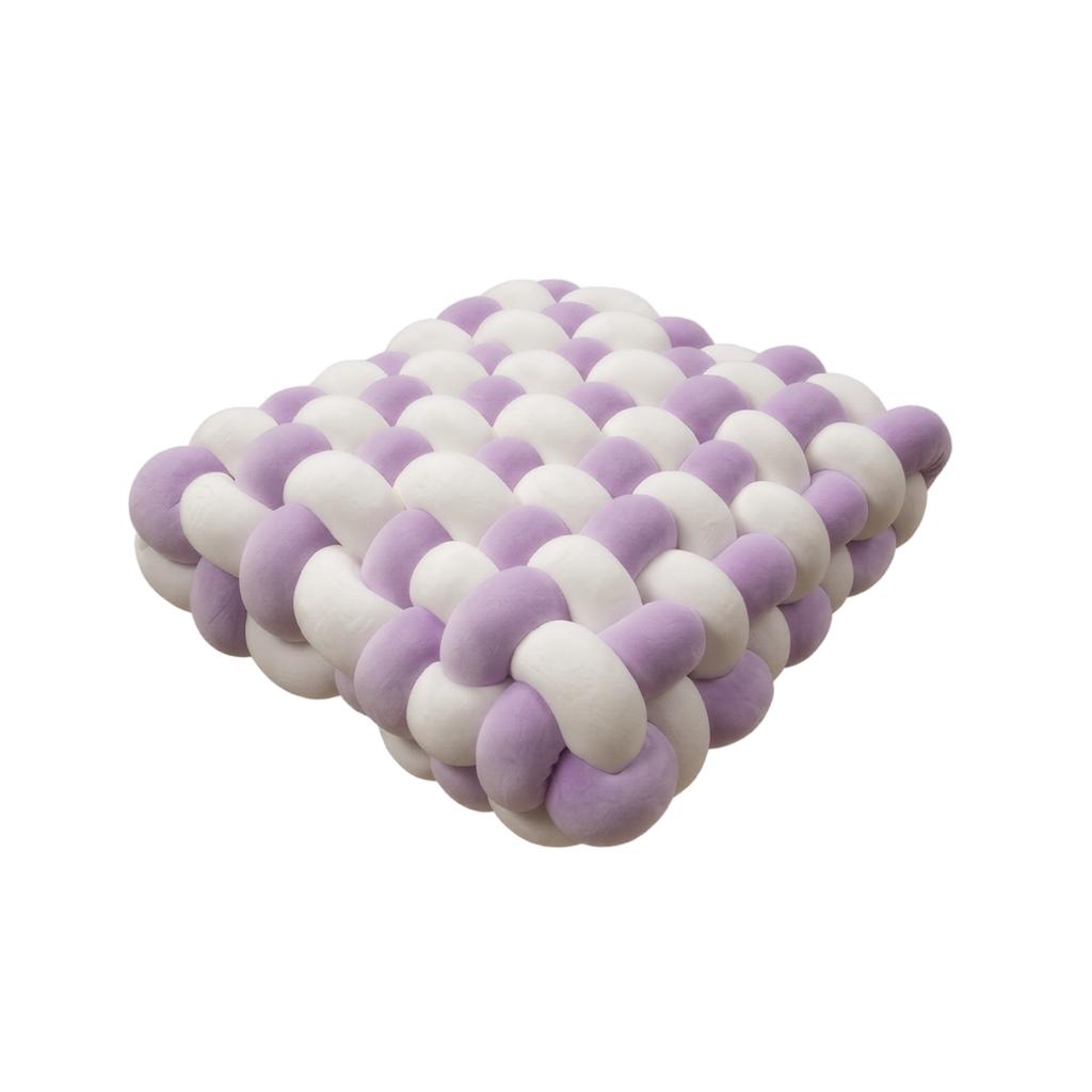 Handwoven Nordic Style Cushion Soft Plush Knitted Pillow Decorative Seat Pad for Home Office Sofa Chair Use