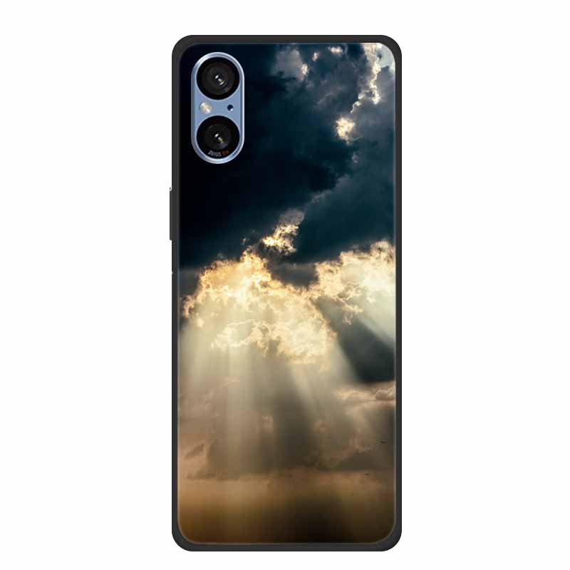 Coole Silikonhülle für Sony Xperia 5 V Hülle Gedruckte Mode Weiche Rückseite für Sony Xperia 5V Hülle Schutzhülle Gedruckte Schalen