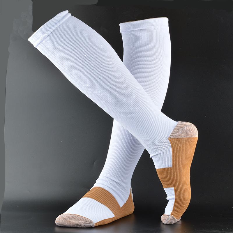 Women's Copper Ion Compression Thigh-High Sports Socks