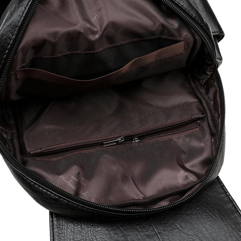 Damen Rucksack Große Kapazität Reise Weicher Leder Rucksack Mutter Tasche