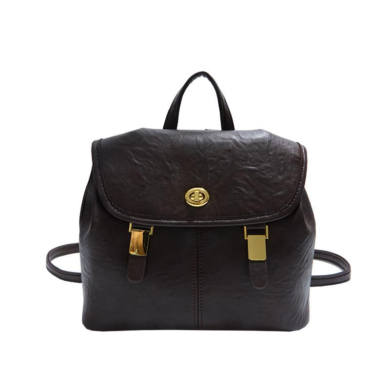 

Pu Material Retro Fashion Handbag With Breathable Comfort For Daily Commute Women кофейный