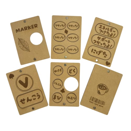 [Wooden Engraving] Used Marker Set for Pok?mon Cards (Pop Ver.)