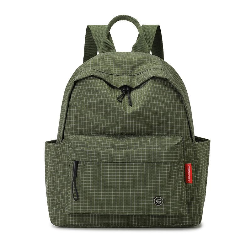 Schultasche Karierter Rucksack Damen 1011 Neue Mode Koreanische Ausgabe Oxford-Stoff Kleine Schultasche Rucksack für Damen Reisen Schultasche