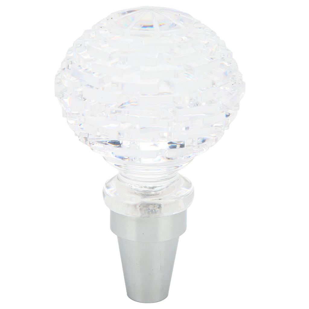 Crystal Gear Shift Lever Knob Ball Shape Universal for Manual Transmission Car with 3 AdaptersType B