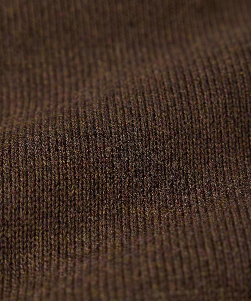 Geonjiulleunseu Cotton Raglan Pocket Sweater - Dark Brown