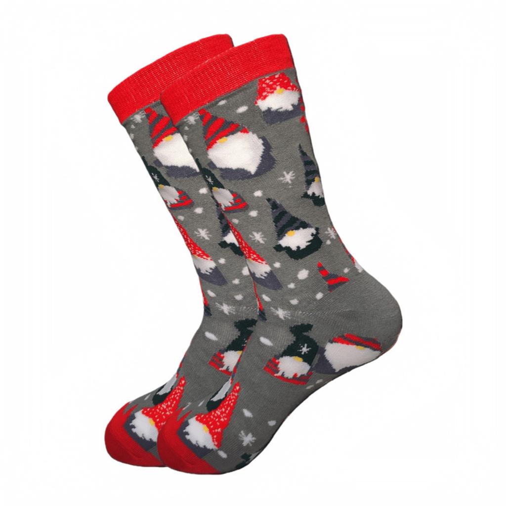 Unisex Christmas Pattern Long Cotton Socks, Knit Socks