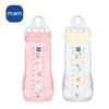 Sada 2 kojeneckých lahviček - BABY - Easy Active - +6 měsíců - 330 ml - Savička průtok X - Berry + Pearl