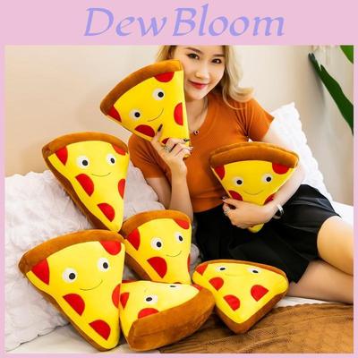 Almofada de Pelúcia Pizza Hambúrguer e Batatas Fritas com Pelúcia Curta Macia para Decoração de Sala de Estar e Presente para Crianças