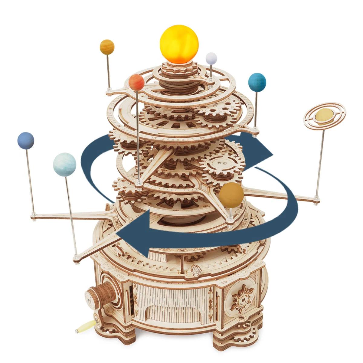 Robotime Rokr Mechanical Orrery St001 3D Wooden Puzzle