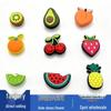 Bunte PVC-Frucht- & Blumen-Schuhanhänger - Niedliche, vielseitige Crocs-Dekorationsschnallen