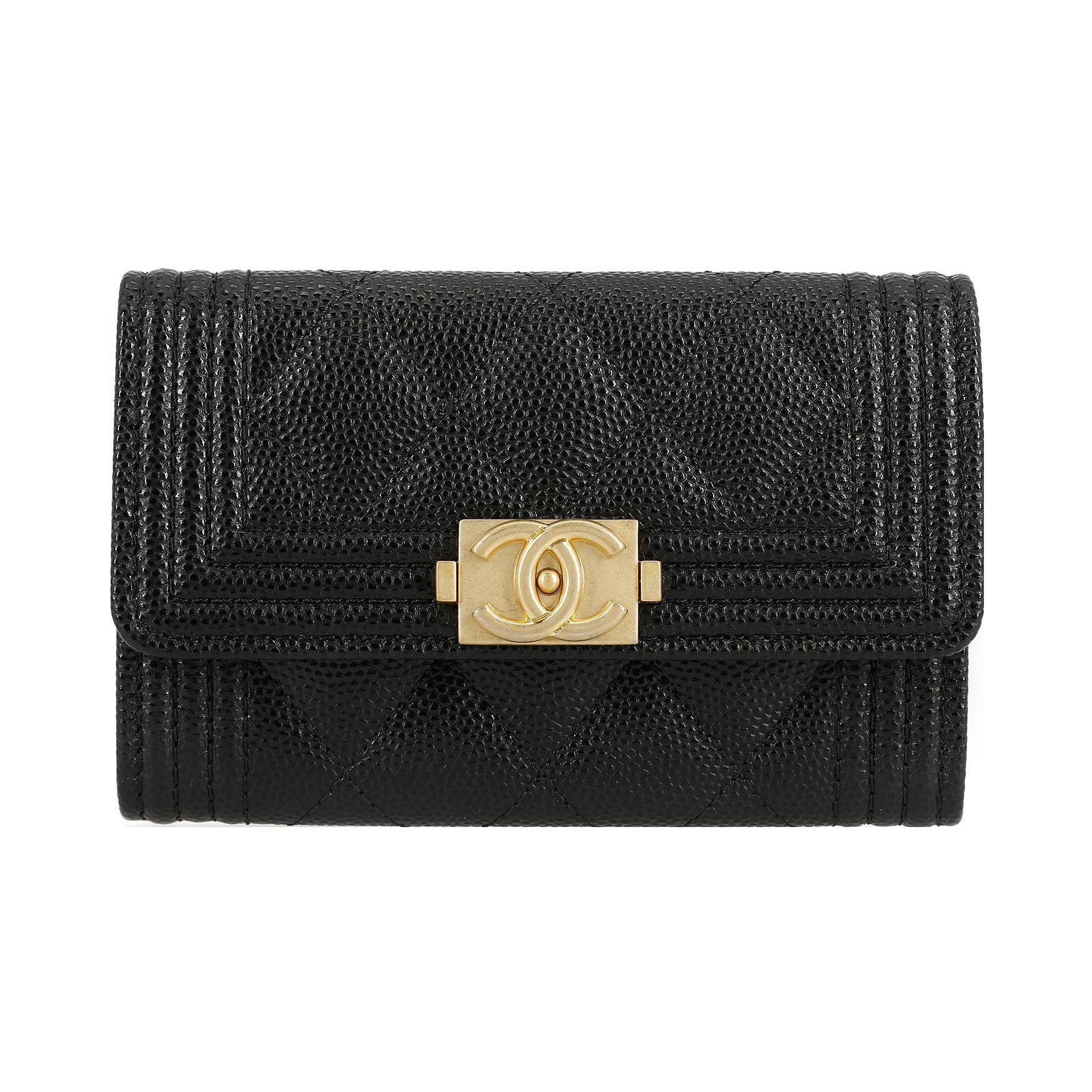 

Chanel 21K Winter Leboy Gold Buckle Quilted Flap Bag Women bags Black A80603-B01490-94305 Box(Basic Set+Box)